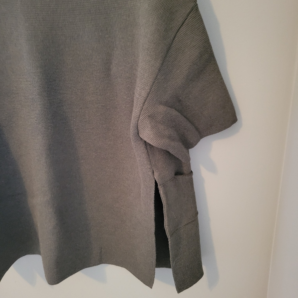 Ma'Ry'Ya Merino Wool Cardi Coat Green XS Oversized - Picture 5 of 12